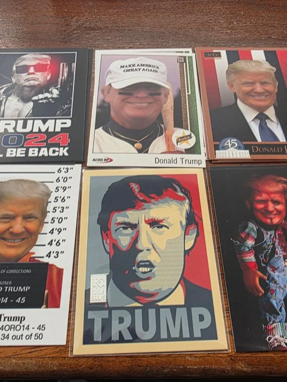 147PC LOT OF VARIOUS DONALD TRUMP COLLECTOR TRADING CARDS